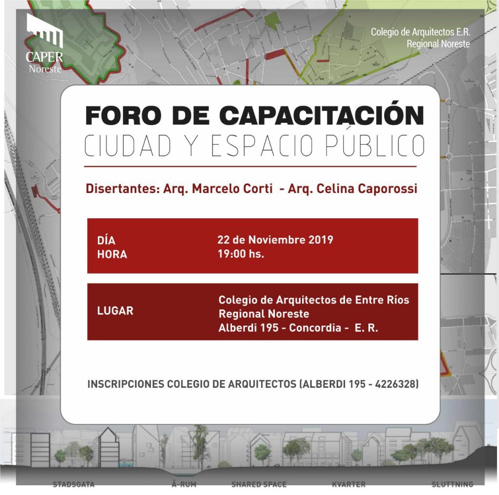 Foro de capacitación \"Ciudad y espacio público\"